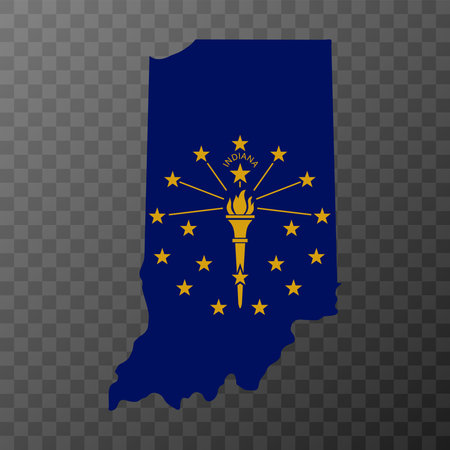 Indiana state flag. vector illustration.のイラスト素材