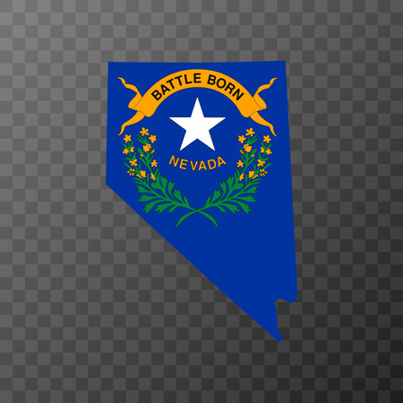 Nevada state flag. vector illustration.のイラスト素材