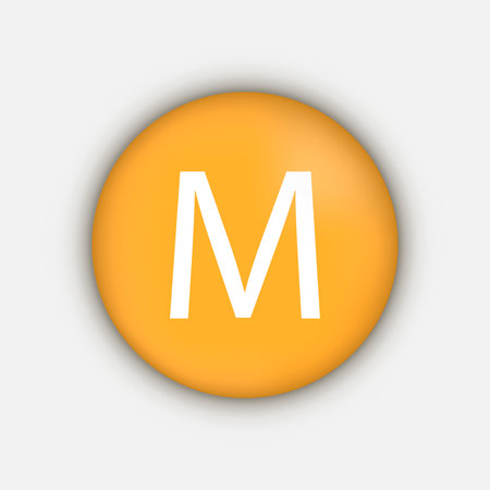 Vitamin M, Bc, B 9 symbol. vector illustration.のイラスト素材