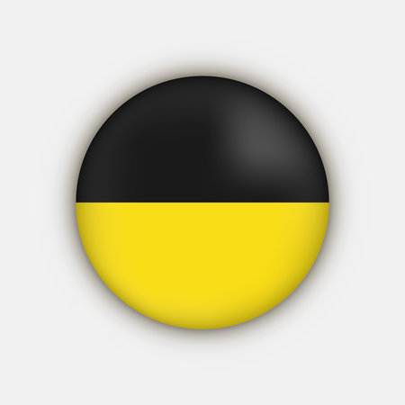 Baden Wurttemberg flag, state of Germany. vector illustration.のイラスト素材