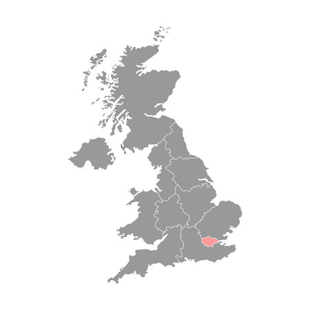 London map. England, UK region map. vector illustration.のイラスト素材