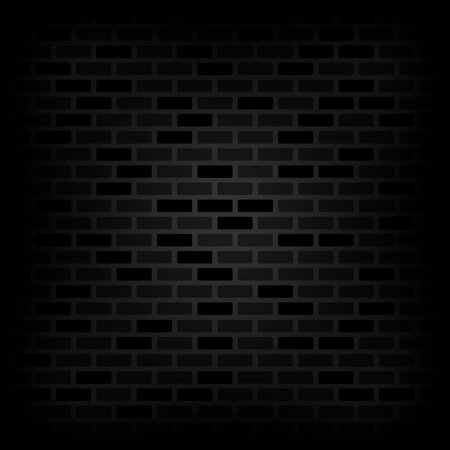 Dark nightly brick wall. vector illustration.のイラスト素材
