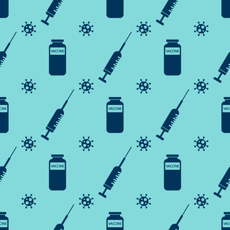 Syringe with vaccine pattern, vector illustration.のイラスト素材