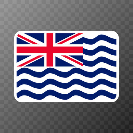 British Indian Ocean Territory flag, official colors and proportions. vector illustration.のイラスト素材