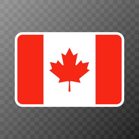 Canada flag, official colors and proportions. vector illustration.のイラスト素材