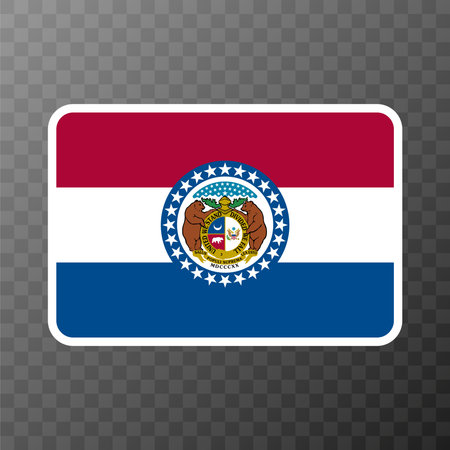 Missouri state flag. vector illustration.のイラスト素材
