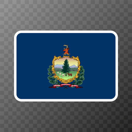 Vermont state flag. vector illustration.のイラスト素材