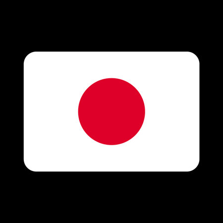 Japan flag, official colors and proportions. vector illustration.のイラスト素材