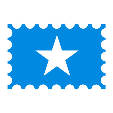 Postage stamp with Somalia Islands flag. vector illustration.のイラスト素材