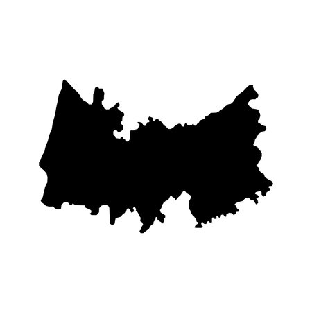 Coimbra Map, District of Portugal. vector illustration.のイラスト素材