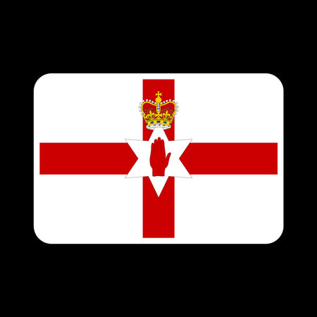 Northern Ireland flag, official colors and proportions. vector illustration.のイラスト素材