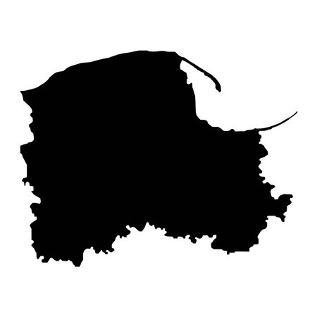 Pomeranian Voivodeship map, province of Poland. vector illustration.のイラスト素材