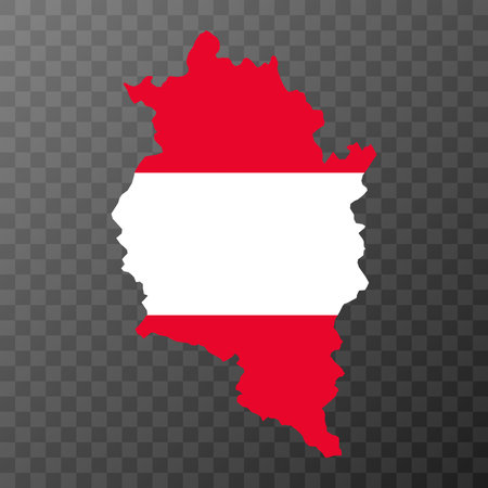 Vorarlberg state map of Austria. vector illustration.のイラスト素材