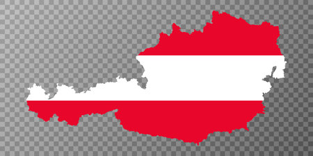 Austria map with states. vector illustration.のイラスト素材