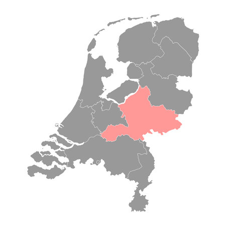 Gelderland province of the Netherlands. vector illustration.のイラスト素材