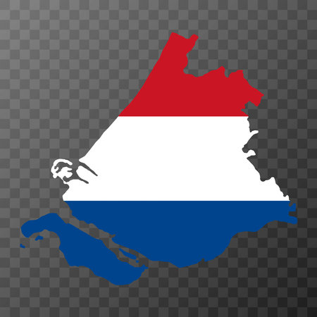 South Holland province of the Netherlands. vector illustration.のイラスト素材