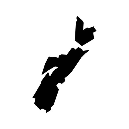 Nova Scotia map, province of Canada. vector illustration.のイラスト素材