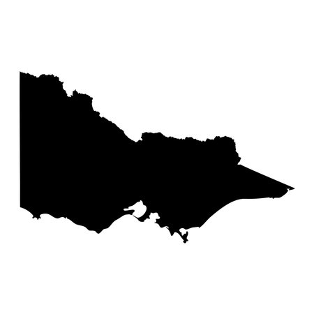Victoria State Map, state of Australia. vector illustration.のイラスト素材