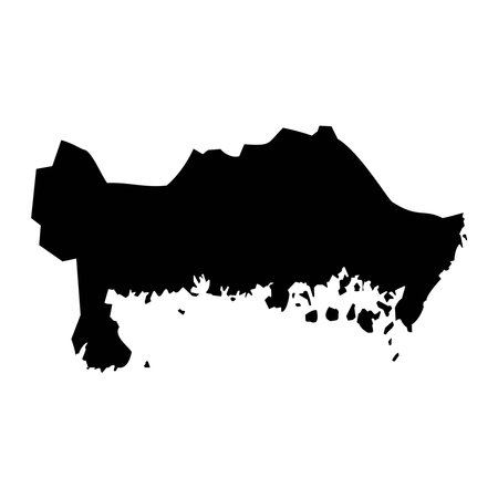 Blekinge county map, province of Sweden. vector illustration.のイラスト素材