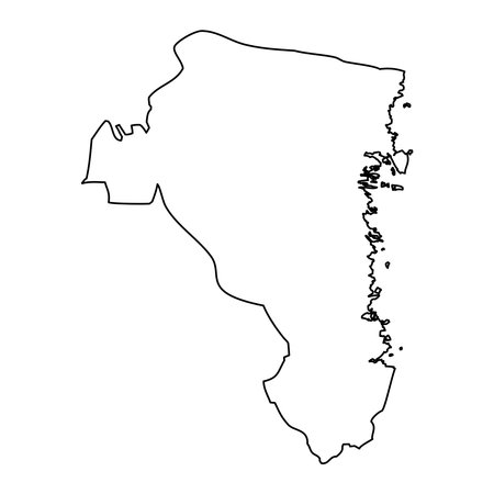 Gavleborg county map, province of Sweden. vector illustration.のイラスト素材