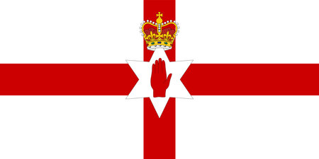 Northern Ireland flag, official colors and proportions. vector illustration.のイラスト素材