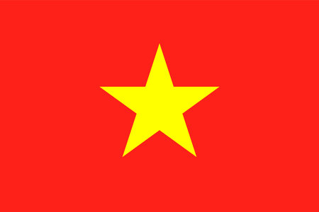 Vietnam flag, official colors and proportions. vector illustration.のイラスト素材