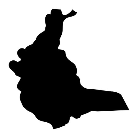 Qalyubiyya Governorate map, administrative division of Egypt. Vector illustration.のイラスト素材