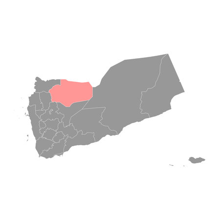 Al Jawf governorate, administrative division of the country of Yemen. Vector illustration.のイラスト素材