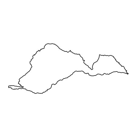 Barinas state map, administrative division of Venezuela.のイラスト素材