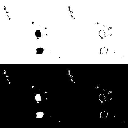 Torba province map, administrative division of Vanuatu. Vector illustration.のイラスト素材