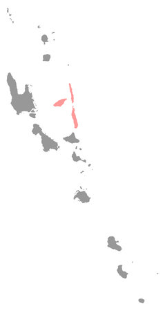 Penama province map, administrative division of Vanuatu. Vector illustration.のイラスト素材