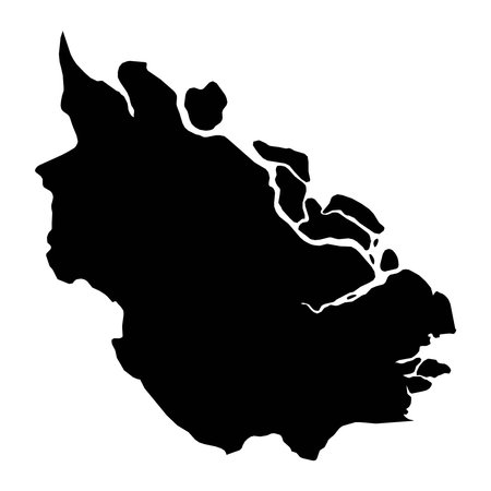 Riau province map, administrative division of Indonesia. Vector illustration.のイラスト素材