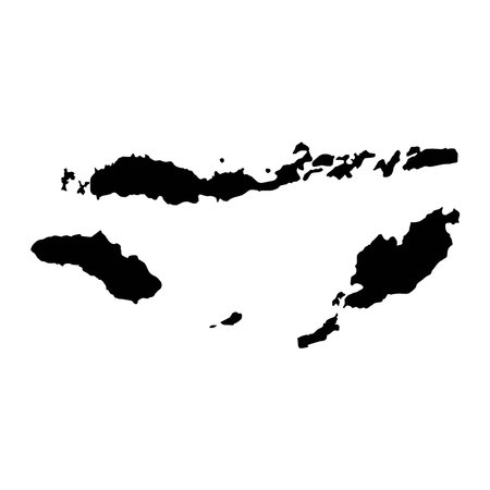 East Nusa Tenggara province map, administrative division of Indonesia. Vector illustration.のイラスト素材