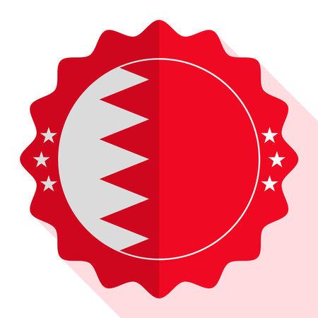 Bahrain quality emblem, label, sign, button. Vector illustration.のイラスト素材