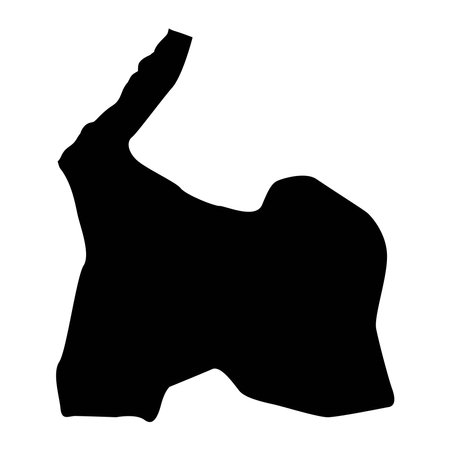 Darkhan Uul province map, administrative division of Mongolia. Vector illustration.のイラスト素材