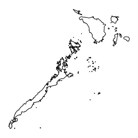 Mimaropa Region map, administrative division of the Philippines. Vector illustration.のイラスト素材