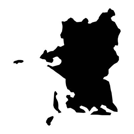 Slagelse Municipality map, administrative division of Denmark. Vector illustration.のイラスト素材
