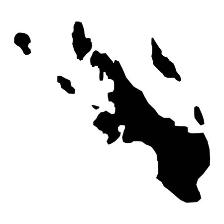 Poum commune map, administrative division of New Caledonia. Vector illustration.のイラスト素材