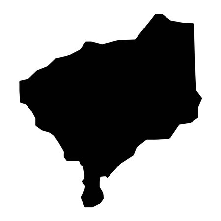 Pouembout commune map, administrative division of New Caledonia. Vector illustration.のイラスト素材