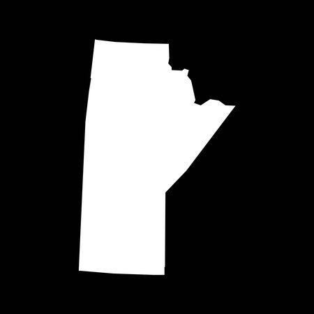 Manitoba map, province of Canada. Vector illustration.のイラスト素材