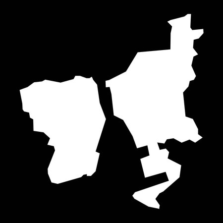Kwai Tsing district map, administrative division of Hong Kong. Vector illustration.