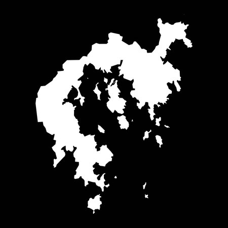 Sai Kung district map, administrative division of Hong Kong. Vector illustration.のイラスト素材