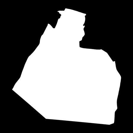 Muthanna Governorate map, administrative division of Iraq. Vector illustration.のイラスト素材