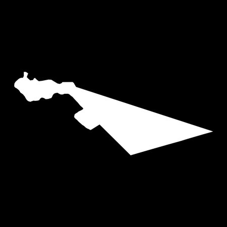 Zarqa governorate map, administrative division of Jordan.のイラスト素材