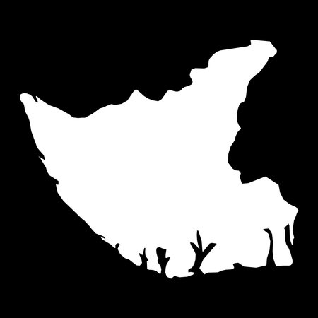 Bayelsa state map, administrative division of the country of Nigeria. Vector illustration.のイラスト素材
