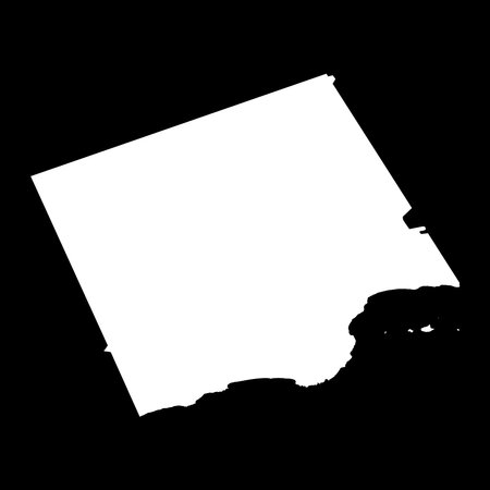 Dhofar Governorate map, administrative division of Oman. Vector illustration.のイラスト素材