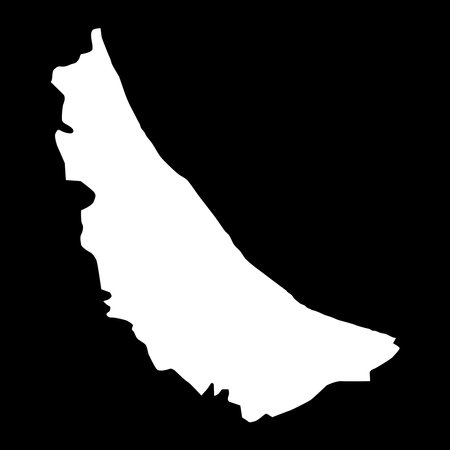 Al Batinah North Governorate map, administrative division of Oman. Vector illustration.のイラスト素材