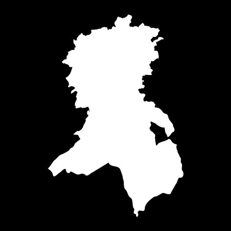 Sidi Bel Abbes province map, administrative division of Algeria.のイラスト素材