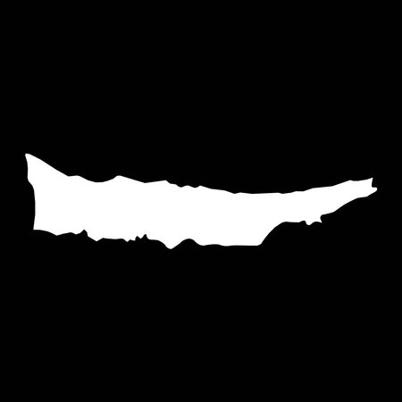 Kyrenia district map, administrative division of Republic of Cyprus. Vector illustration.のイラスト素材