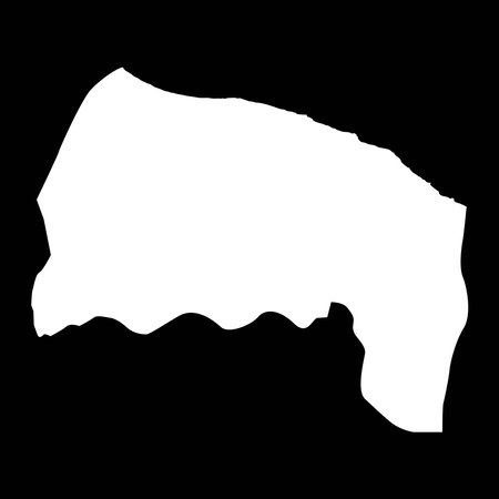 Sirte district map, administrative division of Libya. Vector illustration.のイラスト素材